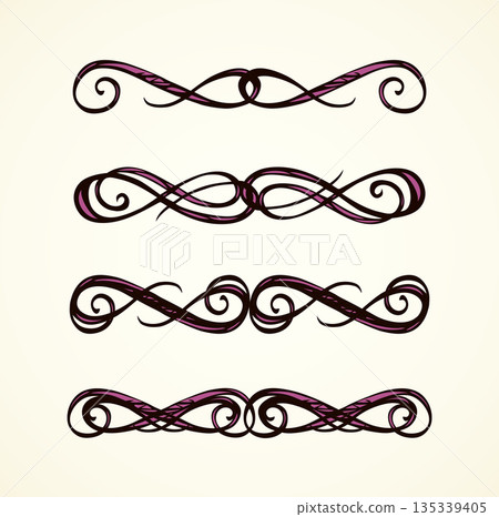 Vignette. Vector drawing 135339405