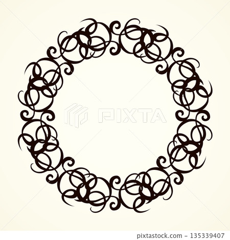 Vignette. Vector drawing Vignette. Vector drawing 135339407