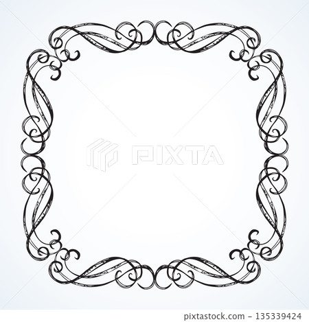 Vignette. Vector drawing 135339424