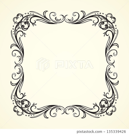 Vignette. Vector drawing Vignette. Vector drawing 135339426