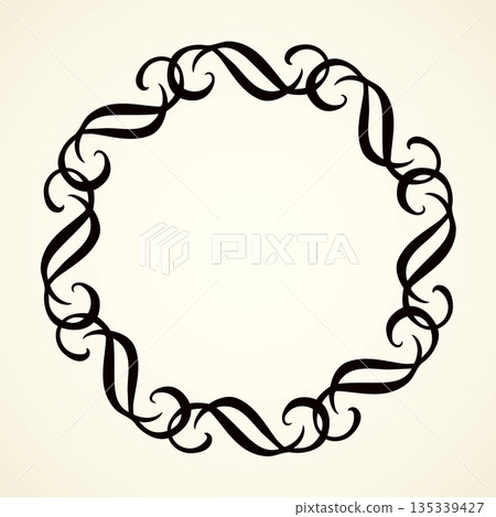 Vignette. Vector drawing Vignette. Vector drawing 135339427