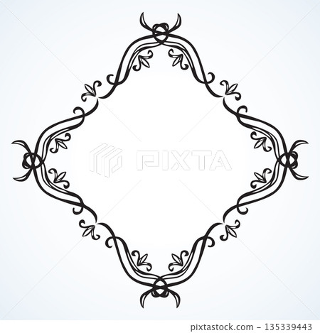 Vignette. Vector drawing 135339443