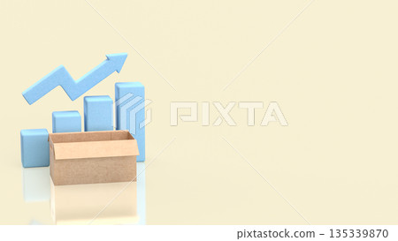 Unemployment and Economic Growth Imbalance Concept with Rising Market Indicators 3d render. Unemployment and Economic Growth Imbalance Concept with Rising Market Indicators 3d render. 135339870