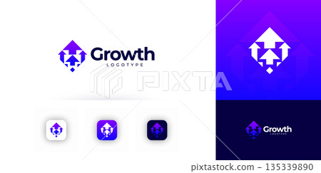 Growth Logo Financial Grow Rise Arrow Abstract Shape. Finance Technology Corporate Logotype. Fintech Digital Transformation Brand, Marketing Business Startup Modern Symbol Design. Vector Illustration Growth Logo Financial Grow Rise Arrow Abstract Shape. Finance Technology Corporate Logotype. Fintech Digital Transformation Brand, Marketing Business Startup Modern Symbol Design. Vector Illustration 135339890