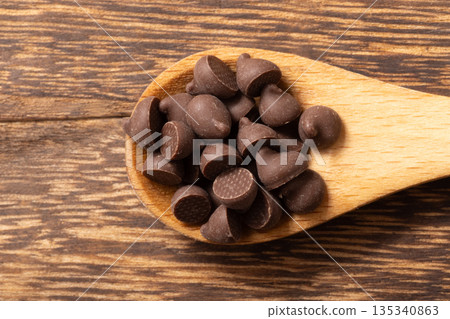 Chocolate chips, baking ingredients 135340863