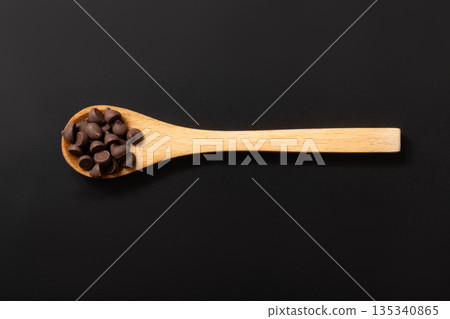 Chocolate chips, baking ingredients 135340865