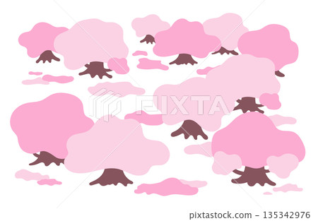 櫻桃樹例證 135342976