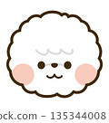 比熊犬臉部圖標 135344008