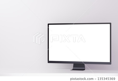 3D材質_顯示器_白色 135345369