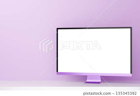 3D material_monitor_purple 135345392