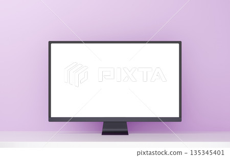 3D材質_監視器_紫色 135345401