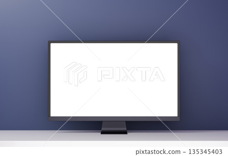 3D Material_Monitor_Navy 3D Material_Monitor_Navy 135345403