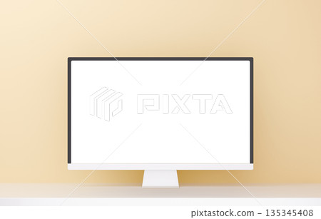 3D材質_監視器_黃色 135345408