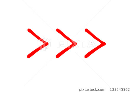 時尚的手繪箭頭材料 時尚的手繪箭頭材料 135345562