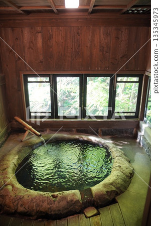 Rustic Indoor Bath, Open-Air Bath, Japanese Style, Inbound Rustic Indoor Bath, Open-Air Bath, Japanese Style, Inbound 135345973