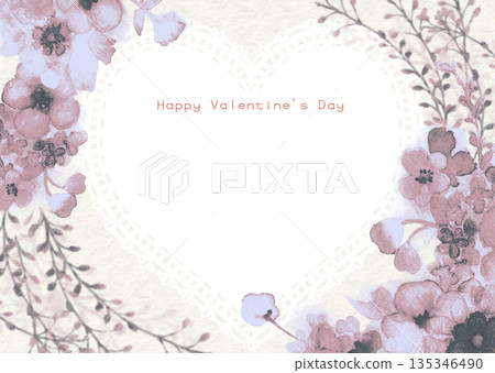 別緻的花卉情人節卡片 別緻的花卉情人節卡片 135346490
