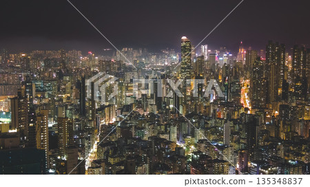 Jan 9 2026 Bustling Streets of Yau Tsim Mong District in Hong Kong Jan 9 2026 Bustling Streets of Yau Tsim Mong District in Hong Kong 135348837