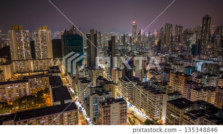 Jan 9 2026 Sham Shui Po Residential Area with Mong Kok Skyline Backdrop Jan 9 2026 Sham Shui Po Residential Area with Mong Kok Skyline Backdrop 135348846