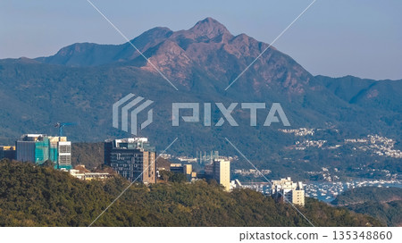 Jan 11 2026 Title Mountain Skyline Over Ma On Shan Urban Buildings Jan 11 2026 Title Mountain Skyline Over Ma On Shan Urban Buildings 135348860