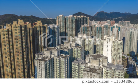 Jan 11 2022 High Rise Apartment Block With Uniform Balconies, Hang Hau Jan 11 2022 High Rise Apartment Block With Uniform Balconies, Hang Hau 135348863