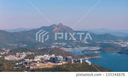 Jan 11 2026 Title Mountain Skyline Over Ma On Shan Urban Buildings 135348876