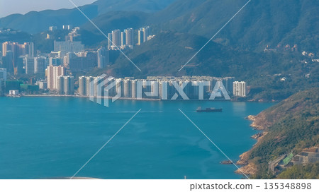 Jan 11 2026 Skyline With Hillside Buildings And Calm Bay, Chai Wan Jan 11 2026 Skyline With Hillside Buildings And Calm Bay, Chai Wan 135348898