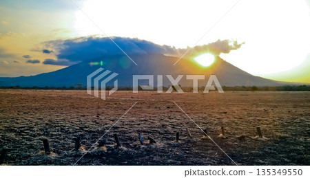 Beautiful view of Mount Baluran, Baluran National Park, East Java, Indonesia Beautiful view of Mount Baluran, Baluran National Park, East Java, Indonesia 135349550