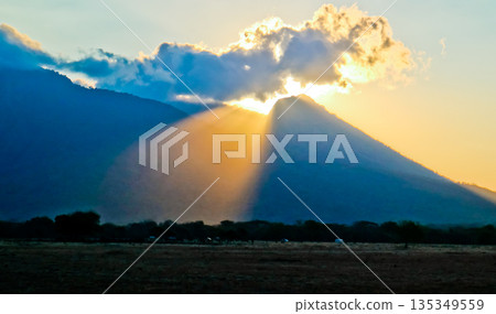 Beautiful view of Mount Baluran, Baluran National Park, East Java, Indonesia 135349559