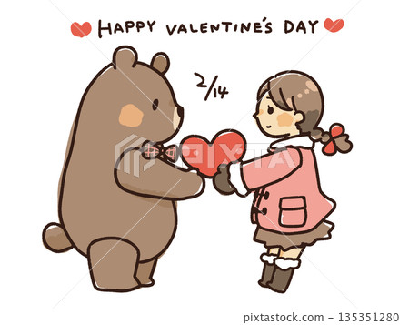 Valentine's Day Bear 135351280