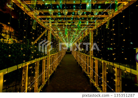 [Tobishima Village, Aichi Prefecture] Tobishima Yoi Akari: A Spectacular View of Wind Chimes and Illuminations 135351287