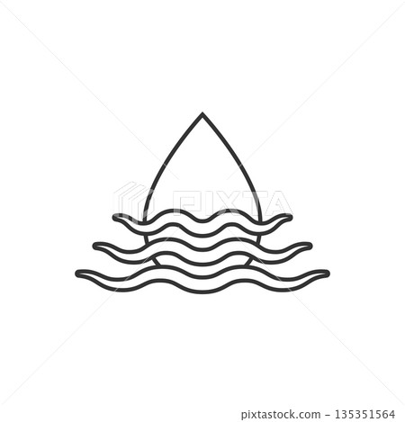 Water drop icon in flat style. Liquid vector illustration on white isolated background. Droplet business concept. Water drop icon in flat style. Liquid vector illustration on white isolated background. Droplet business concept. 135351564
