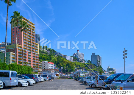 View to the northeast from a large parking lot in Higashikaigancho, Atami City, Shizuoka Prefecture View to the northeast from a large parking lot in Higashikaigancho, Atami City, Shizuoka Prefecture 135352244