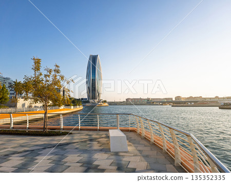 Abu Dhabi, United Arab Emirates - January 3, 2026: Aldar Headquarters Circular Skyscraper in Abu Dhabi Abu Dhabi, United Arab Emirates - January 3, 2026: Aldar Headquarters Circular Skyscraper in Abu Dhabi 135352335