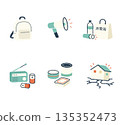 Disaster prevention icon set 135352473