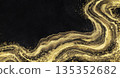 黑色背景，金色河流流淌 135352682