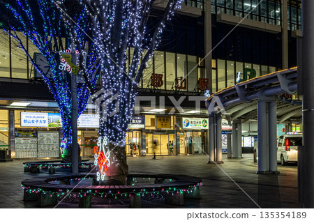 福島縣郡山市郡山站照明 135354189