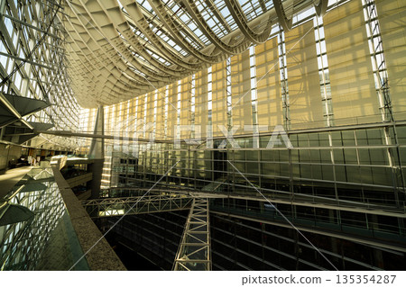 Tokyo International Forum's glass atrium and futuristic ceiling design Tokyo International Forum's glass atrium and futuristic ceiling design 135354287