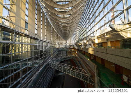 Tokyo International Forum's glass atrium and futuristic ceiling design Tokyo International Forum's glass atrium and futuristic ceiling design 135354291