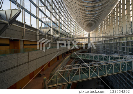 Tokyo International Forum's glass atrium and futuristic ceiling design Tokyo International Forum's glass atrium and futuristic ceiling design 135354292