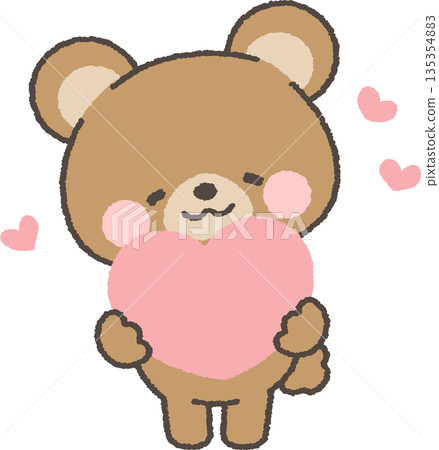 Bear with heart Bear with heart 135354883