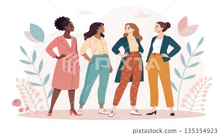 Women empowerment fashion illustration Women empowerment fashion illustration 135354923