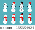 Cute Snowman 3-Tier Set, Red 135354924