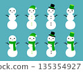 Cute Snowman 3-Tier Set, Green 135354927