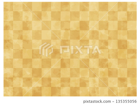 靈感來自金箔的棋盤格圖案——一種華麗的背景材料 靈感來自金箔的棋盤格圖案——一種華麗的背景材料 135355056