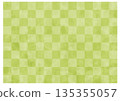 淺綠色格子圖案，讓人聯想到日本紙的紋路。一種令人平靜的背景材料。 135355057
