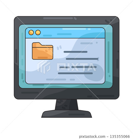 illustration of file manager illustration of file manager 135355066