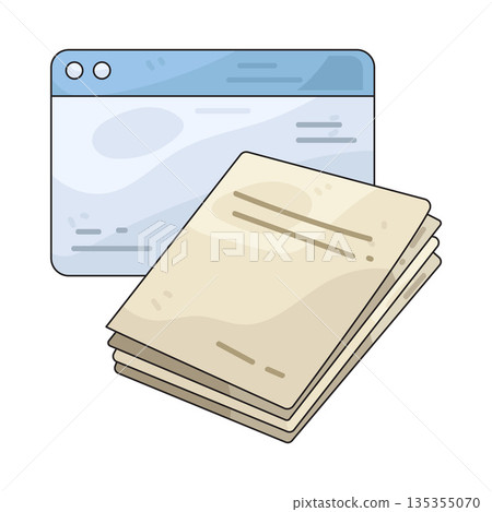illustration of web file 135355070