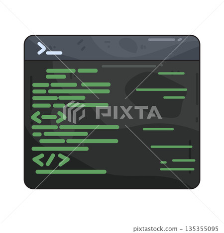 illustration of Code Terminal 135355095