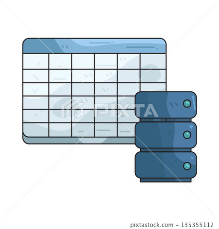illustration of Data Table 135355112