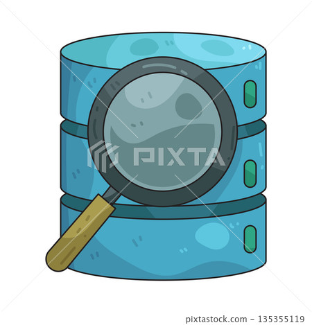 illustration of Data Search illustration of Data Search 135355119